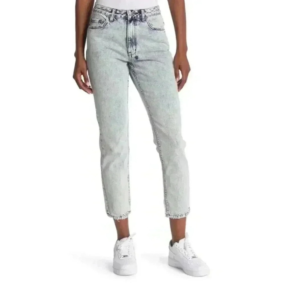 NWT Ksubi The Slim Pin‎ Dusted Jeans 27 Dusted Acid Blue High Rise